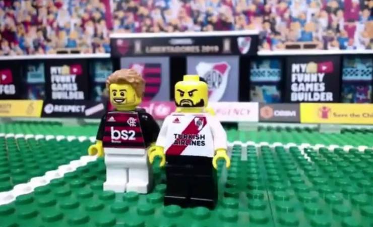 Final da Libertadores entre Flamengo e River Plate ganha versão em lego
