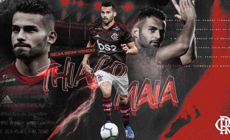 Flamengo anuncia a contratação de Thiago Maia: 'Veio realizar o sonho de vestir o manto'
