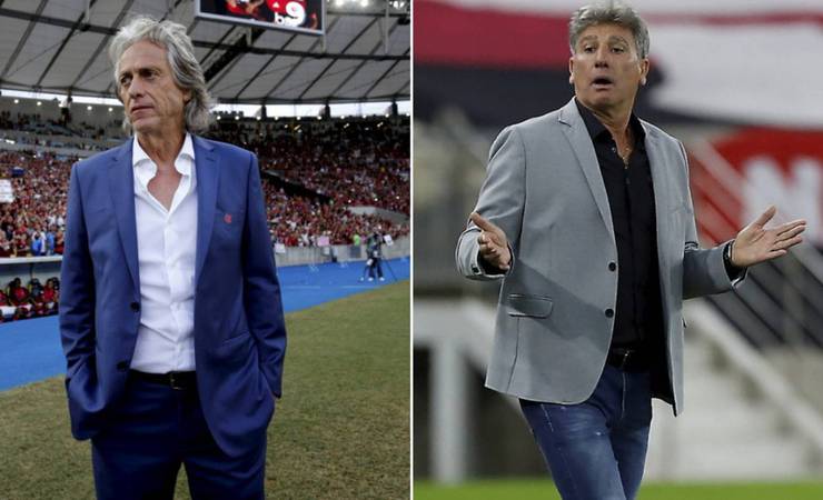 Nunca? Veja o que Renato Gaúcho precisa fazer para igualar desempenho de Jorge Jesus no Flamengo