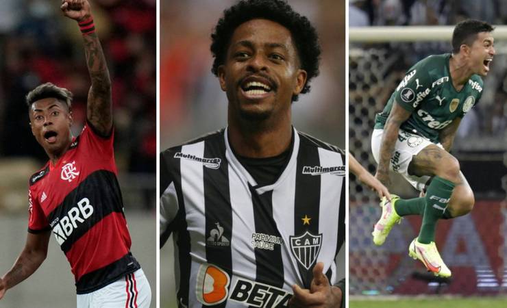 Raio-X: de desfalques em datas Fifa a jogos remarcados, compare os caminhos de Atlético, Palmeiras e Flamengo na corrida pelo Brasileirão