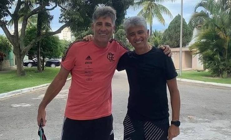 Ex-companheiros de Flamengo e seleção: Renato Gaúcho posta foto com Bebeto