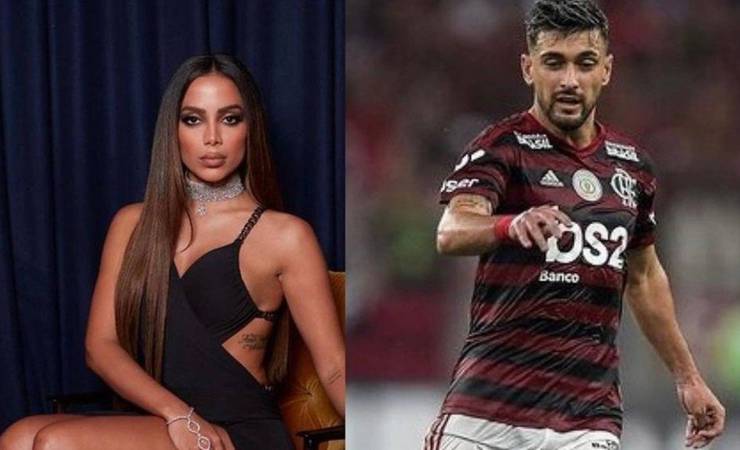 Arrascaeta curte festa na casa de Anitta após vice do Flamengo na Libertadores