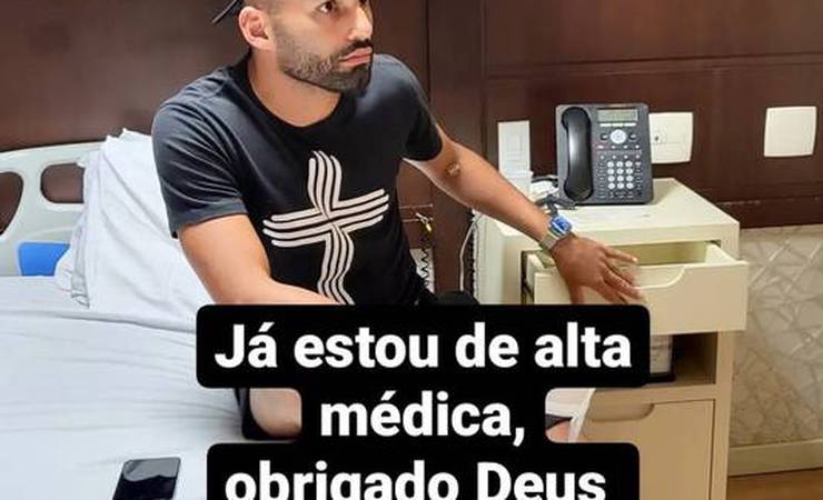 Flamengo: Thiago Maia tem alta do hospital após tratar corte na perna e só volta a treinar daqui a duas semanas