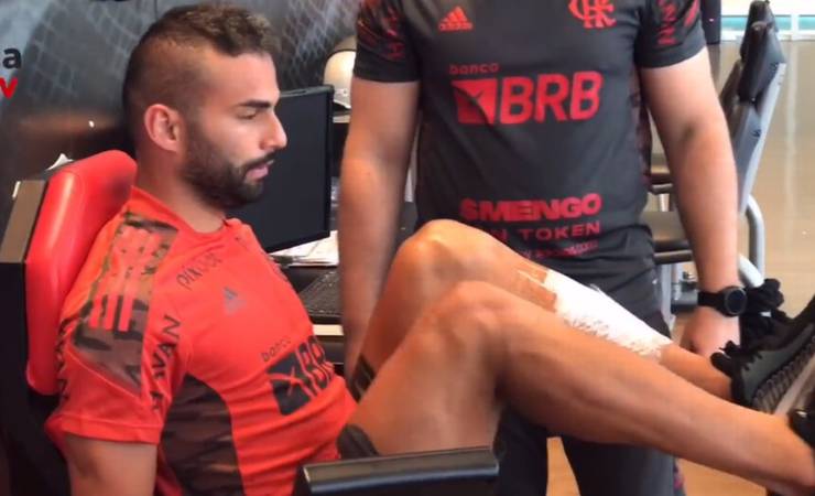 Flamengo: Após alta, Thiago Maia faz primeiros trabalhos de recuperação no Ninho