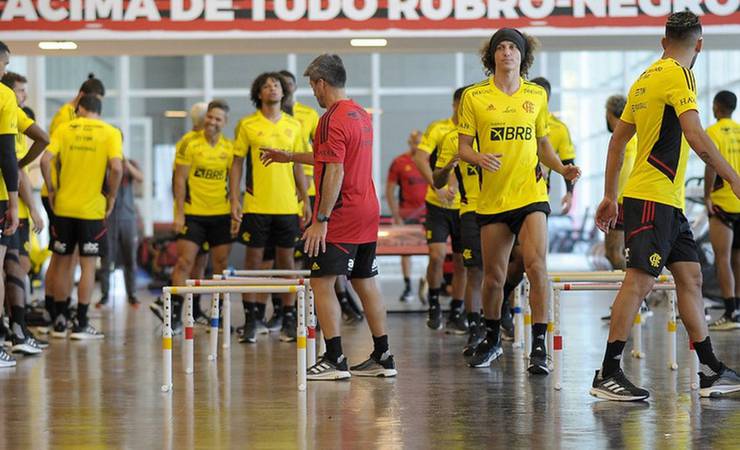 David Luiz não treina com bola no Flamengo pelo segundo dia e é preservado para Libertadores