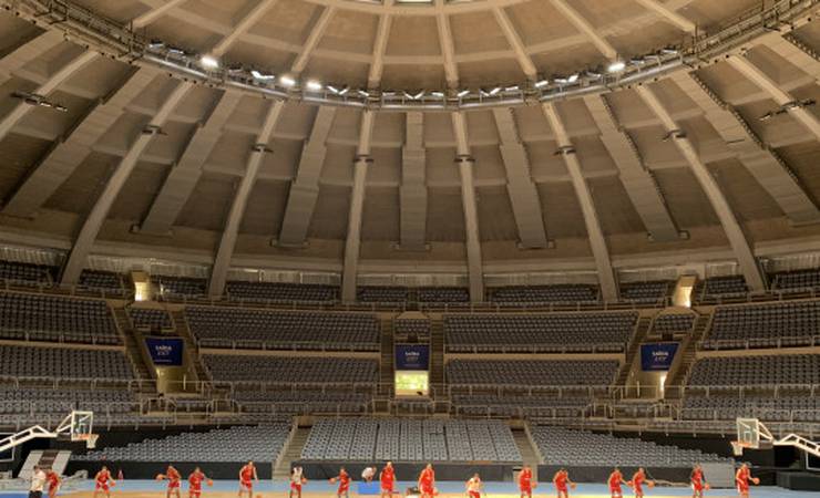 Flamengo treina no Maracanãzinho