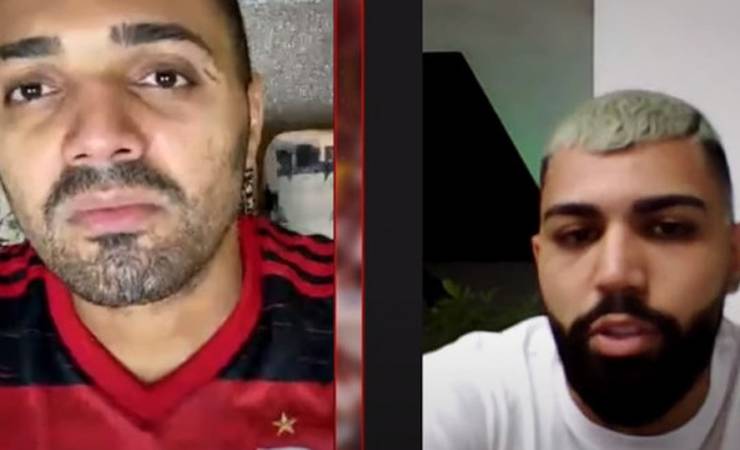 Gabigol participa de bate-papo ao vivo com o humorista Tirullipa na FlaTV