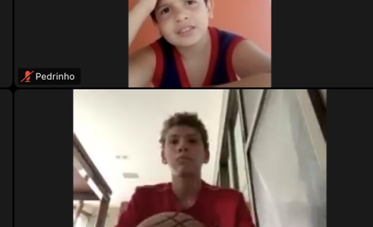 Base do basquete rubro-negro participam de intercâmbio on-line com equipes do Benfica