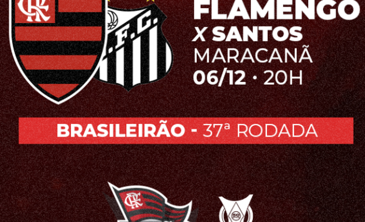 Venda de ingressos para Flamengo x Santos começa nesta quinta-feira (02), às 10h
