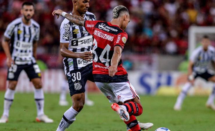Flamengo perde para o Santos na penúltima rodada do Campeonato Brasileiro