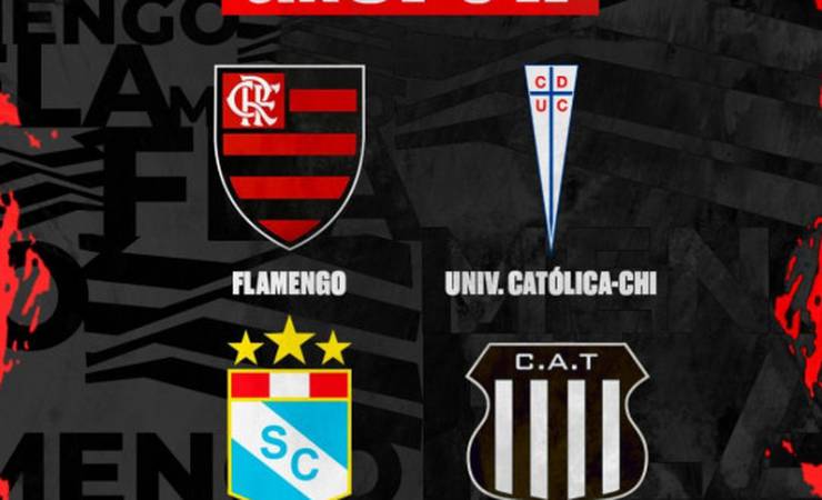 Flamengo conhece seus adversários na Conmebol Libertadores 2022