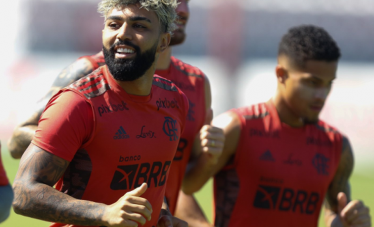 Flamengo encerra a preparação para o confronto diante do Palmeiras