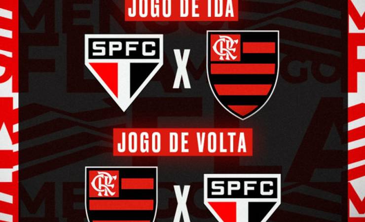 Flamengo decidirá vaga na final da Copa do Brasil em casa contra o São Paulo