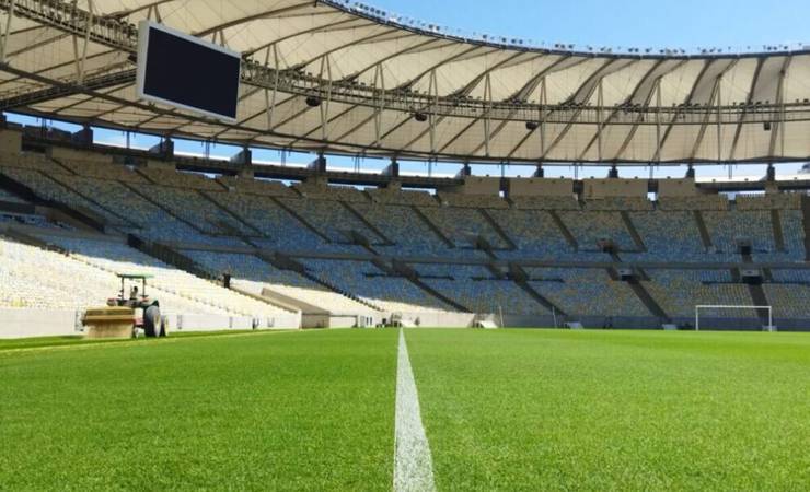Maracanã moderniza zonas de aquecimento com gramado sintético certificado pela FIFA