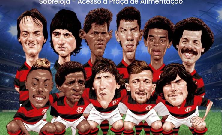 Exposição Sempre Flamengo reúne 15 cartunistas e sorteia camisa oficial no Pontual Shopping