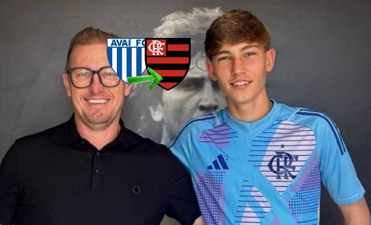 Flamengo contrata goleiro Nicolas, de 15 anos, com 1,94m, ex-Avaí para categorias de base
