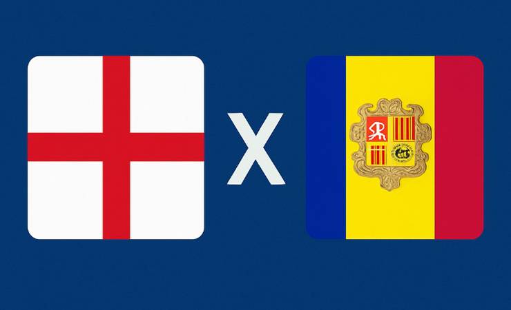 Inglaterra enfrenta Andorra no Villa Park em busca de mais uma vitória nas Eliminatórias