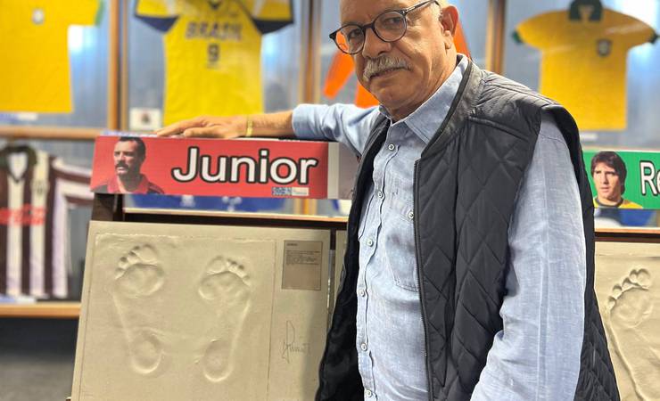 Júnior relembra trajetória no Museu da Suderj e grava podcast sobre futebol