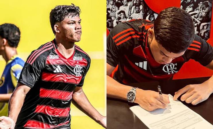 Luiz Guilherme assina primeiro contrato profissional com Flamengo até 2028 com multa de 50 milhões de euros