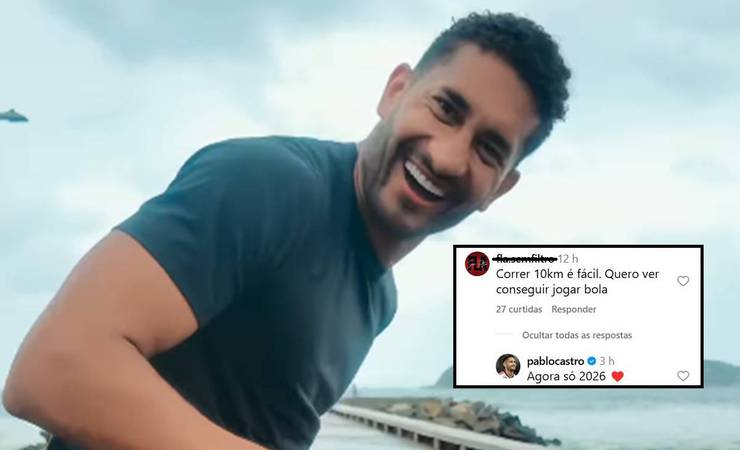 Pablo responde a torcedor após correr 10 km e projeta retorno ao Flamengo apenas em 2026