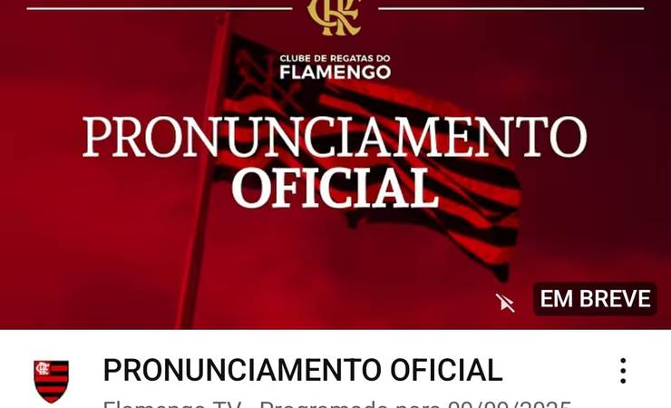 Flamengo provoca expectativa com pronunciamento oficial agendado para esta terça-feira