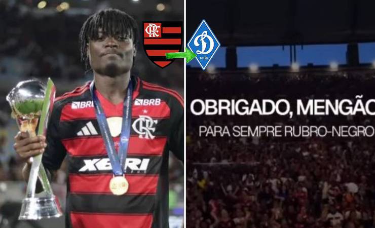 Shola se despede do Flamengo e assina contrato de quatro anos com o Dínamo Kiev