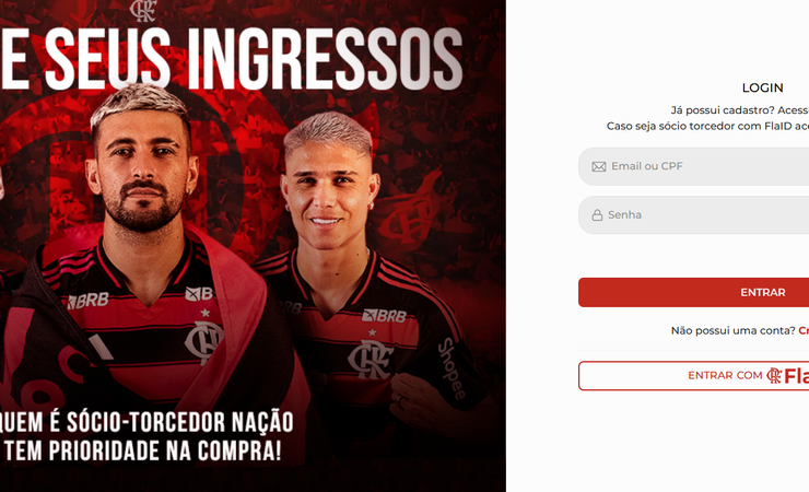 Torcedores do Flamengo alertam sobre site falso de venda de ingressos ilegais