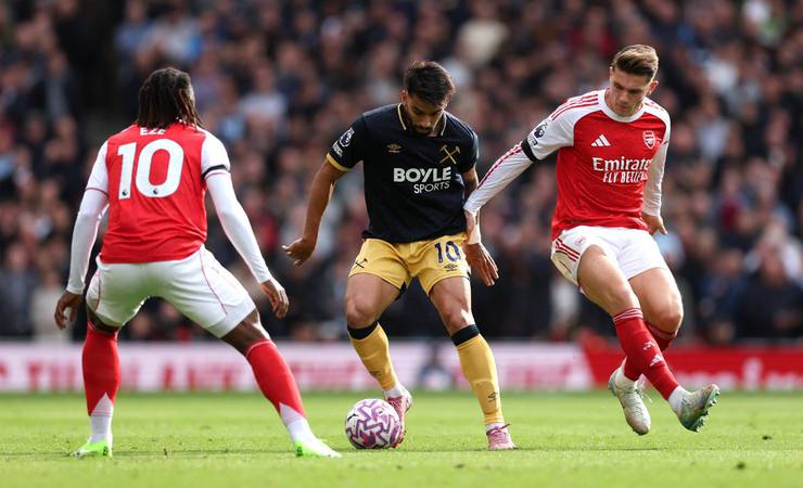 Lucas Paquetá brilha, mas West Ham é superado pelo Arsenal em 2 a 0