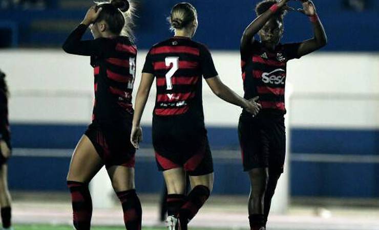 Goleada do Flamengo! Time feminino vence Criciúma por 7 a 1 e avança em primeiro na Copinha