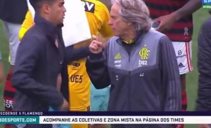 Comentarista critica bronca de Jesus em Reinier após vitória do Flamengo: 'Inadequado'