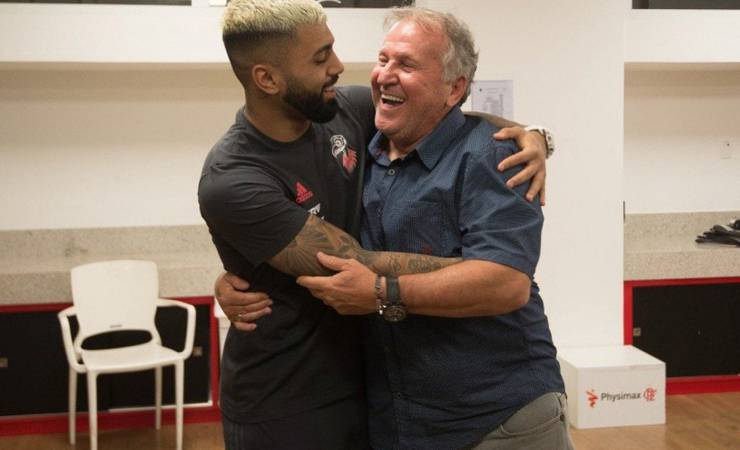 Zico coloca Gabigol entre os três maiores ídolos da história do Flamengo