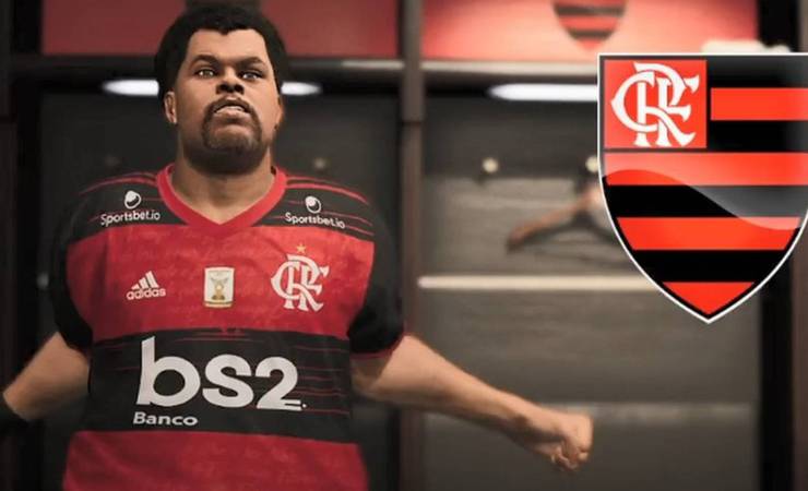 Babu Santana, do 'BBB', surge como jogador do Flamengo no PES 2020