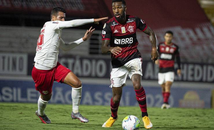 Confira as notas dos jogadores do Flamengo no jogo contra o Bragantino