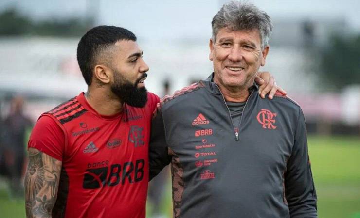 Renato Gaúcho brinca sobre ter vaga no Flamengo atual: 'Gabigol ficaria no banco'