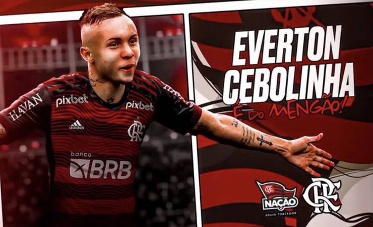 Flamengo anuncia contratação do atacante Everton Cebolinha