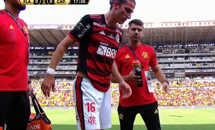 Filipe Luís se lesiona em segunda final de Libertadores seguida pelo Flamengo
