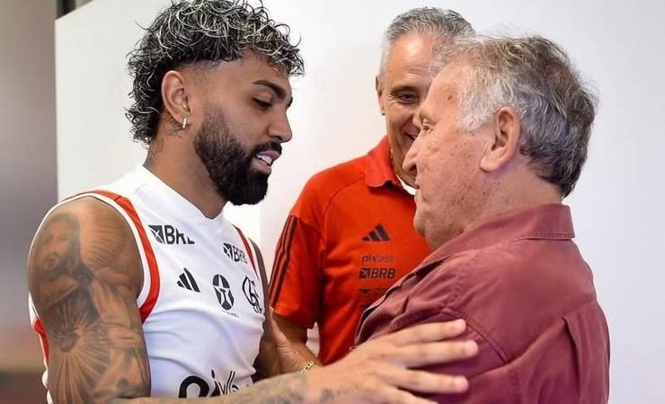 Zico dá conselho a Gabigol e torce por renovação com o Flamengo