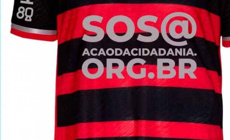 Flamengo exibirá pix no uniforme para ajudar vítimas do Rio Grande do Sul