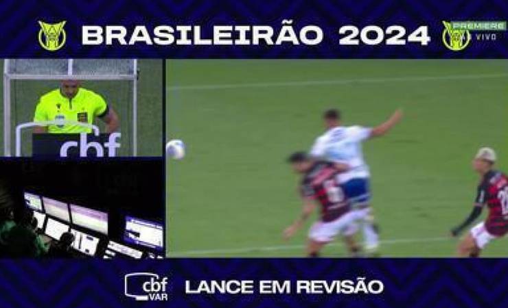 CBF divulga analise do VAR em pênalti para o Flamengo anulado contra o Cruzeiro