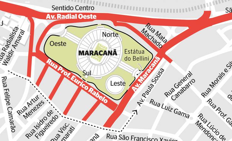 Esquema especial da semifinal fecha ruas e muda rotas
