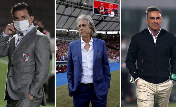 Carvalhal, Gallardo e Jorge Jesus: fim de semana de alvos do Flamengo tem derrotas, eleição e menção ao clube