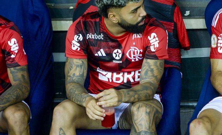 Gabigol desfalca o Flamengo na última rodada do Brasileiro e só volta em 2024