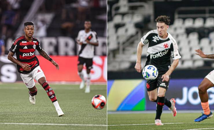 Bruno Henrique e Nuno Moreira despontam como boas armas ofensivas de Flamengo e Vasco no clássico
