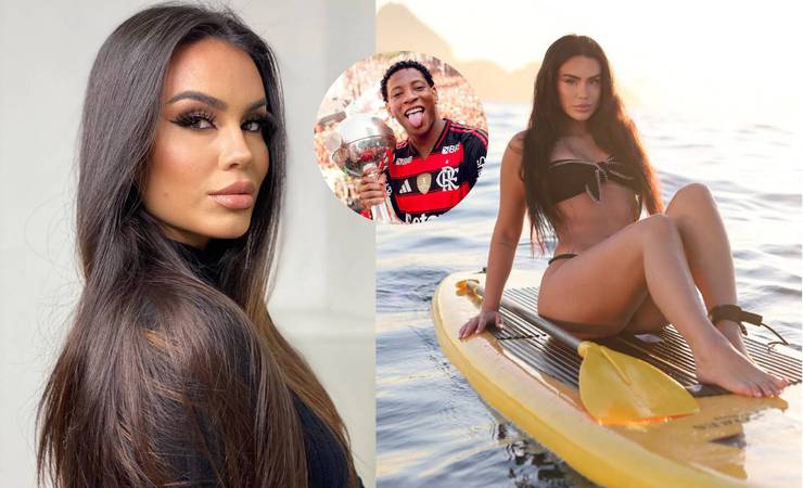 Gabi Scolmeister brilha no Maracanã e celebra título do Flamengo com Gonzalo Plata