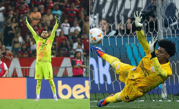 Rossi x Hugo: jogo entre Flamengo e Corinthians marca encontro do presente e passado do gol rubro-negro
