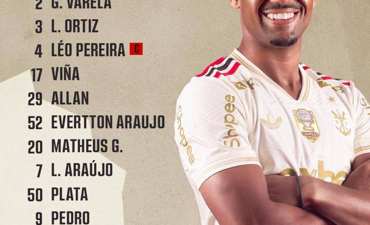 Flamengo relaciona trio de reforços Samuel Lino, Saúl e Emerson Royal para jogo contra Atlético-MG