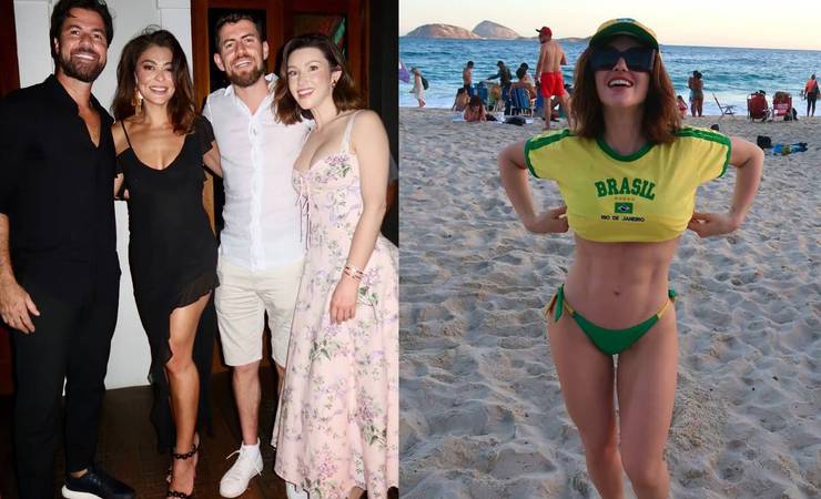 Novo reforço do Flamengo, Jorginho e noiva cantora fazem amizade com famosa e declaram amor ao Rio