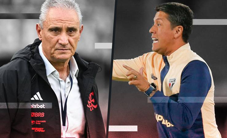 Confronto de gerações entre Tite e Carpini marca Flamengo e São Paulo pelo Brasileiro