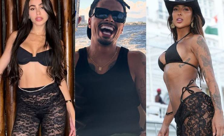 Recém-separado, jogador do Flamengo curte vida de solteiro no RJ e circula com morenas diferentes