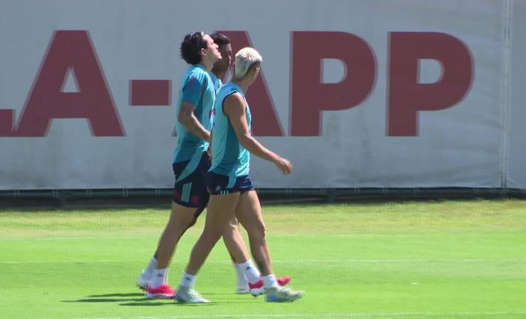 Pedro é liberado pelo departamento médico e volta a treinar com grupo do Flamengo